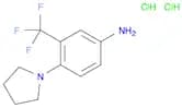 4-(1-Pyrrolidinyl)-3-(trifluoromethyl)bezenamine DiHCl