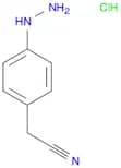Benzeneacetonitrile, 4-hydrazinyl-, hydrochloride (1:1)