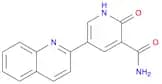 3-Pyridinecarboxamide, 1,2-dihydro-2-oxo-5-(2-quinolinyl)-