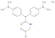 Glycine, N-[[bis[4-(dimethylamino)phenyl]amino]carbonyl]-, sodium salt (1:1)