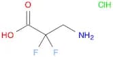 Propanoic acid, 3-amino-2,2-difluoro-, hydrochloride (1:1)