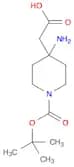 4-Piperidineacetic acid, 4-amino-1-[(1,1-dimethylethoxy)carbonyl]-