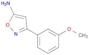3-(3-Methoxy-phenyl)-isoxazol-5-ylamine