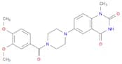 2,4(1H,3H)-Quinazolinedione, 6-[4-(3,4-dimethoxybenzoyl)-1-piperazinyl]-1-methyl-