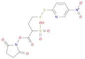 1-(2,5-dioxopyrrolidin-1-yloxy)-4-((5-nitropyridin-2-yl)disulfanyl)-1-oxobutane-2-sulfonic acid