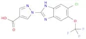 1H-Pyrazole-4-carboxylic acid, 1-[6-chloro-5-(trifluoromethoxy)-1H-benzimidazol-2-yl]-