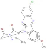 1-(2-(2-Chloro-6H-indolo[2,3-b]quinoxalin-6-yl)acetyl)-4-(1-(4-methoxyphenyl)ethylidene)-3-methyl-…