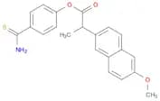 2-Naphthaleneacetic acid, 6-methoxy-α-methyl-, 4-(aminothioxomethyl)phenyl ester