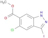 3-Iodo-5-chloro-(1h)indazole-6-carboxylic methyl ester