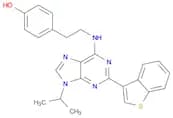 Phenol, 4-[2-[[2-benzo[b]thien-3-yl-9-(1-methylethyl)-9H-purin-6-yl]amino]ethyl]-