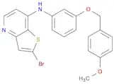 2-Bromo-n-(3-[(4-methoxyphenyl)methoxy]phenyl)thieno[3,2-b]pyridin-7-amine