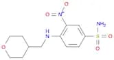 3-Nitro-4-((tetrahydro-2h-pyran-4-yl)methylamino)benzenesulfonamide