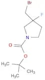 1-Pyrrolidinecarboxylic acid, 3-(bromomethyl)-3-fluoro-, 1,1-dimethylethyl ester