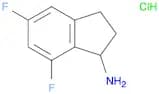 1H-Inden-1-amine, 5,7-difluoro-2,3-dihydro-, hydrochloride (1:1)
