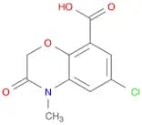 2H-1,4-Benzoxazine-8-carboxylic acid, 6-chloro-3,4-dihydro-4-methyl-3-oxo-