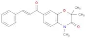 2H-1,4-Benzoxazin-3(4H)-one, 2,2,4-trimethyl-7-(1-oxo-3-phenyl-2-propenyl)-, (E)- (9CI)
