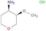 (3R,4R)-3-Methoxyoxan-4-amine hydrochloride