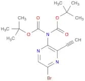 Ditert-butyl 5-bromo-3-ethynylpyrazin-2-ylcarbamate