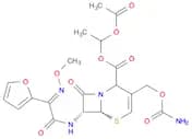 5-Thia-1-azabicyclo[4.2.0]oct-3-ene-2-carboxylic acid, 3-[[(aminocarbonyl)oxy]methyl]-7-[[(2Z)-2-(…