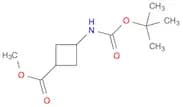 Cyclobutanecarboxylic acid, 3-[[(1,1-dimethylethoxy)carbonyl]amino]-, methyl ester