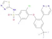 Benzenesulfonamide, 5-chloro-2-fluoro-4-[2-(4-pyridazinyl)-4-(trifluoromethyl)phenoxy]-N-1,3,4-thi…