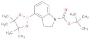 1H-Indole-1-carboxylic acid, 2,3-dihydro-4-(4,4,5,5-tetramethyl-1,3,2-dioxaborolan-2-yl)-, 1,1-dim…
