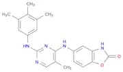 2(3H)-Benzoxazolone, 5-[[5-methyl-2-[(3,4,5-trimethylphenyl)amino]-4-pyrimidinyl]amino]-