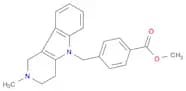 Benzoic acid, 4-[(1,2,3,4-tetrahydro-2-methyl-5H-pyrido[4,3-b]indol-5-yl)methyl]-, methyl ester