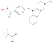 Benzamide, N-hydroxy-4-[(1,2,3,4-tetrahydro-2-methyl-5H-pyrido[4,3-b]indol-5-yl)methyl]-, 2,2,2-tr…