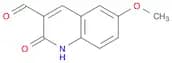 3-Quinolinecarboxaldehyde, 1,2-dihydro-6-methoxy-2-oxo-