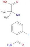 Alanine, N-[4-(aminocarbonyl)-3-fluorophenyl]-2-methyl-