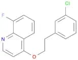Quinoline, 4-[2-(3-chlorophenyl)ethoxy]-8-fluoro-