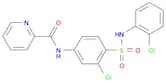 2-Pyridinecarboxamide, N-[3-chloro-4-[[(2-chlorophenyl)amino]sulfonyl]phenyl]-
