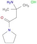 3-Amino-3-methyl-1-pyrrolidino-1-butanone, HCl