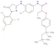 Butanamide, N-[4-chloro-3-[[4,5-dihydro-5-oxo-1-(2,4,6-trichlorophenyl)-1H-pyrazol-3-yl]amino]phen…