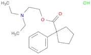 Cyclopentanecarboxylic acid, 1-phenyl-, 2-(diethylamino)ethyl ester, hydrochloride (1:1)