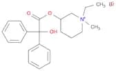 Piperidinium, 1-ethyl-3-[(2-hydroxy-2,2-diphenylacetyl)oxy]-1-methyl-, bromide (1:1)
