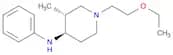 4-Piperidinamine, 1-(2-ethoxyethyl)-3-methyl-N-phenyl-, trans- (9CI)
