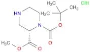 1,2-Piperazinedicarboxylic acid, 1-(1,1-dimethylethyl) 2-methyl ester, hydrochloride (1:1), (2S)-