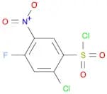 2-Chloro-4-fluoro-5-nitrobenzene-1-sulfonyl chloride