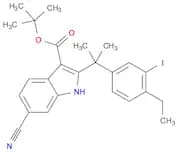 1H-Indole-3-carboxylic acid, 6-cyano-2-[1-(4-ethyl-3-iodophenyl)-1-methylethyl]-, 1,1-dimethylethy…