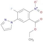 Benzoic acid, 4-fluoro-2-nitro-5-(1H-pyrazol-1-yl)-, ethyl ester