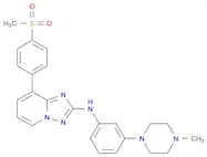 [1,2,4]Triazolo[1,5-a]pyridin-2-amine, N-[3-(4-methyl-1-piperazinyl)phenyl]-8-[4-(methylsulfonyl)p…