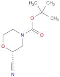 4-Morpholinecarboxylic acid, 2-cyano-, 1,1-dimethylethyl ester, (2R)-