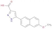 1H-Pyrazole-3-carboxylic acid, 5-(6-methoxy-2-naphthalenyl)-