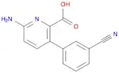 6-Amino-3-(3-cyanophenyl)picolinic acid