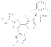 Benzenesulfonamide, N-[3-[5-(2-chloro-4-pyrimidinyl)-2-(1,1-dimethylethyl)-4-thiazolyl]-2-fluoroph…