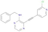N-Benzyl-3-((2-chloropyridin-4-yl)ethynyl)pyrazin-2-amine