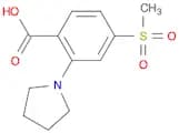 Benzoic acid, 4-(methylsulfonyl)-2-(1-pyrrolidinyl)-