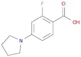 Benzoic acid, 2-fluoro-4-(1-pyrrolidinyl)-